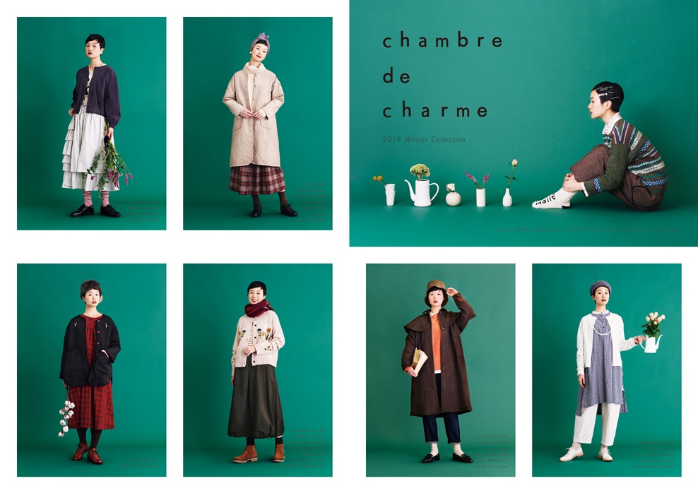 chambre de charme｜chambre de charme 2019 winter collection カタログ画像