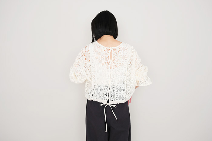 AMBIDEX Store △〇tulip lace jacquard ブラウス(F クロ): FLAT