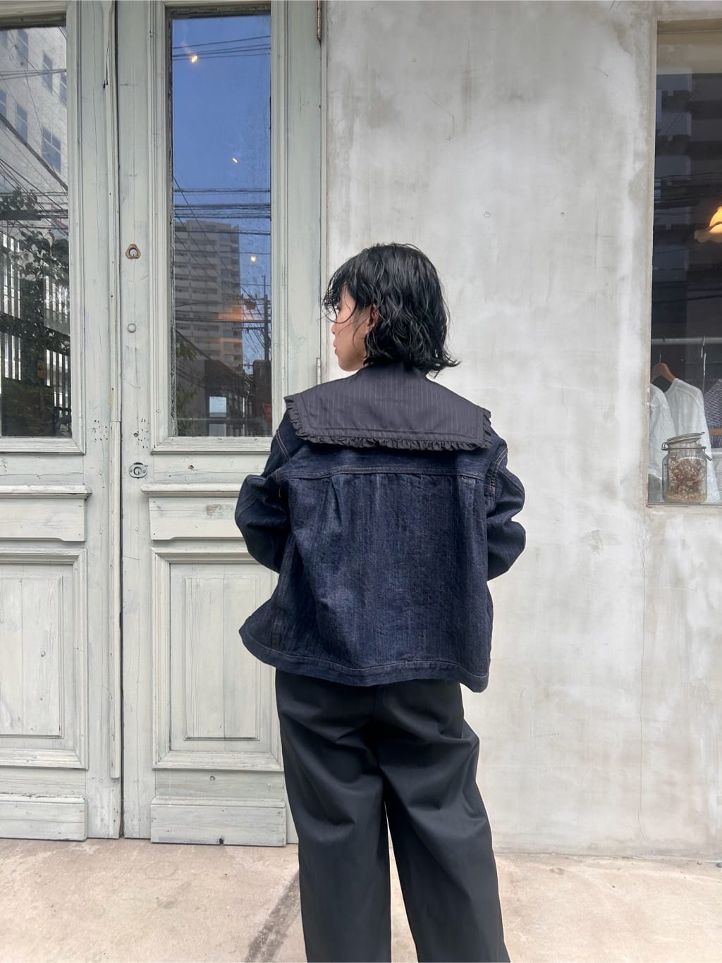 【美品】yuni ユニ ビュルデサボン BIG CHECKコート　ショールカラー 美品】yuni ユニ ビュルデサボン BIG CHECKコートショールカラー