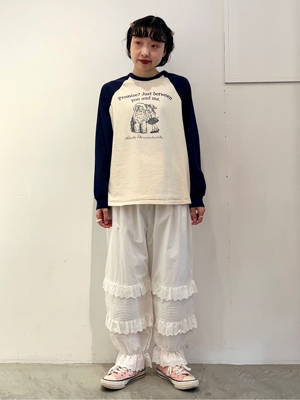 Dot and Stripes CHILD WOMAN CHILD WOMAN 原宿路面 身長：157cm 2024.01.31