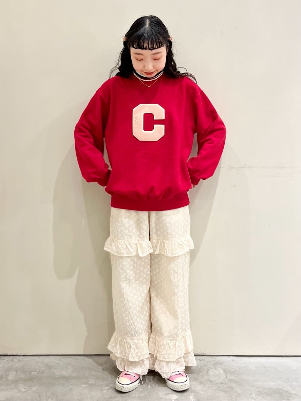 CHILD WOMAN CHILD WOMAN , PAR ICI 新宿ミロード 身長：157cm 2022.12.26
