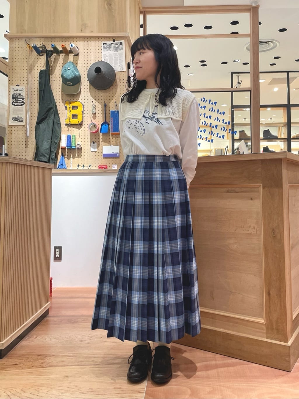 【未使用】Dot and Stripes/アンビデックス　Aラインコート 未使用】Dot and Stripes/アンビデックスAラインコート