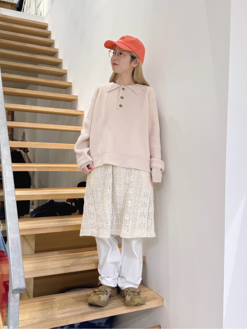 Lumignon WAFFLE TWEED COMBINAISON アイボリー Lumignon WAFFLE TWEED COMBINAISON アイボリー Lumignon WAFFLE TWEED