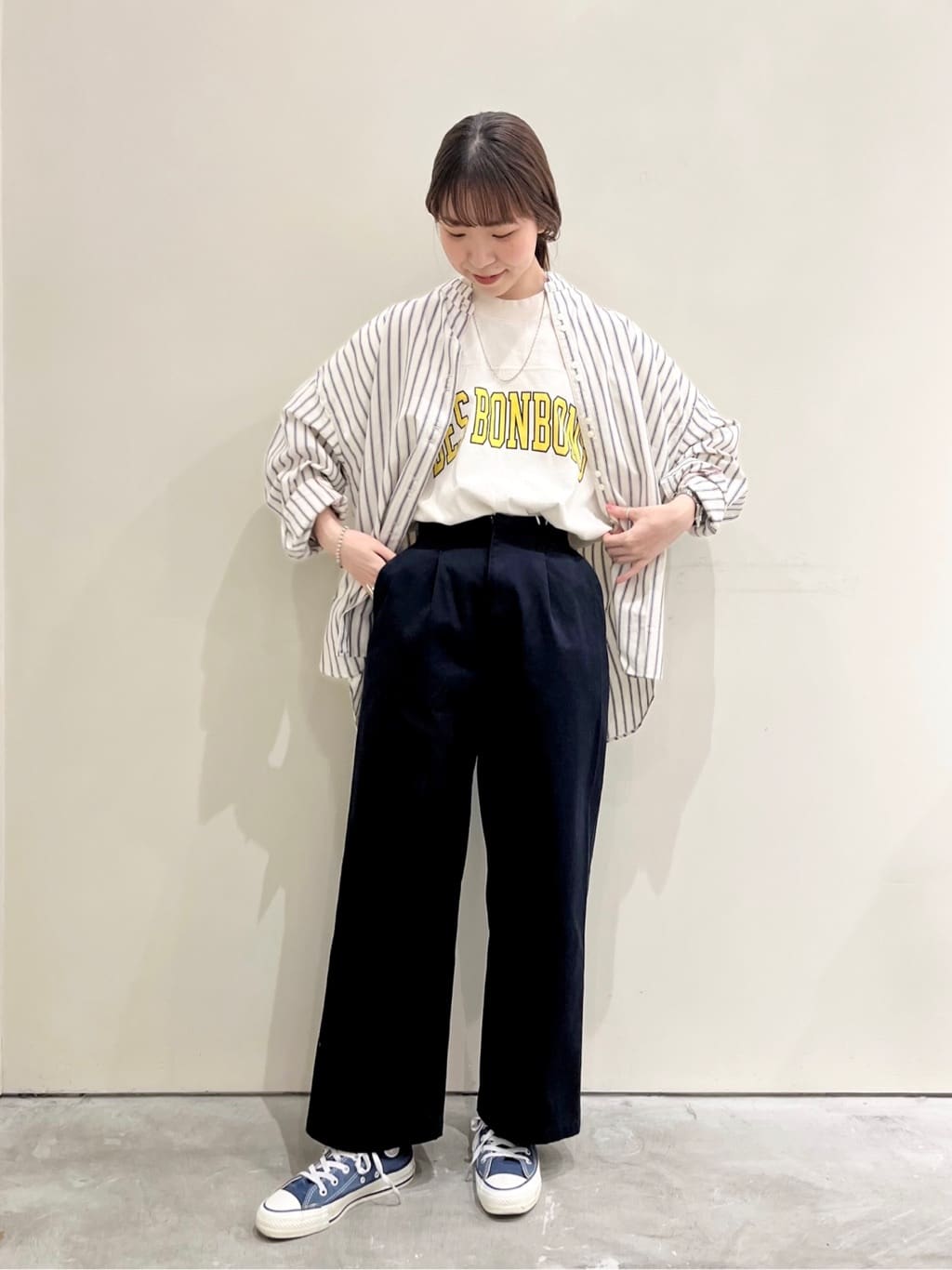 Dot and Stripes CHILD WOMAN CHILD WOMAN , PAR ICI 新宿ミロード 身長：154cm 2023.04.22