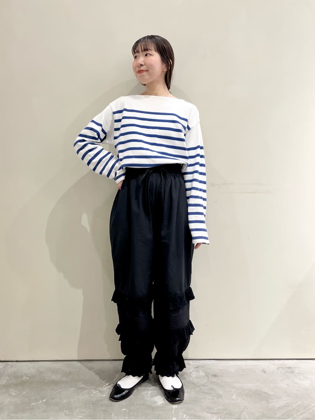 Dot and Stripes CHILD WOMAN CHILD WOMAN , PAR ICI 新宿ミロード 身長：154cm 2023.12.05