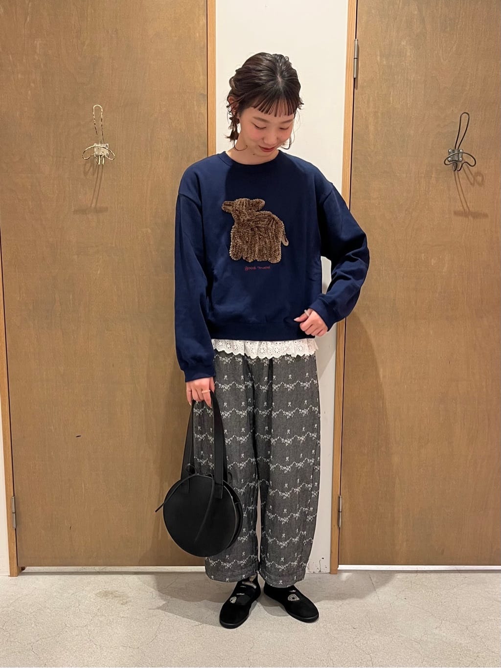 AMBIDEX Store ○ 30 / 10 コーマ裏毛 子ひつじ刺繍 スウェット(F コン