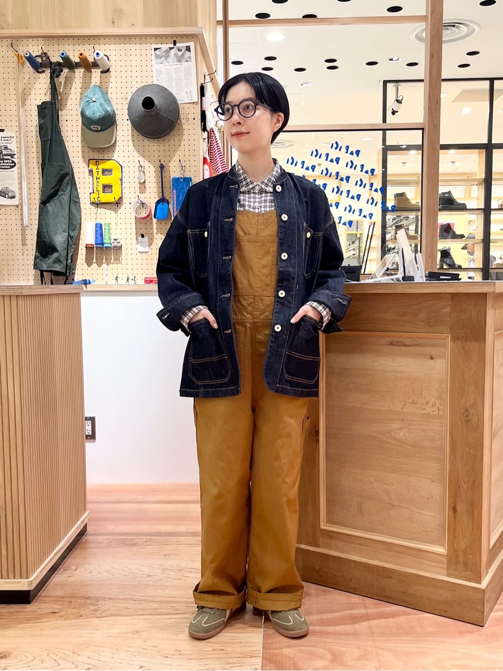 Lumignon WAFFLE TWEED COMBINAISON アイボリー Lumignon WAFFLE TWEED COMBINAISON アイボリー Lumignon