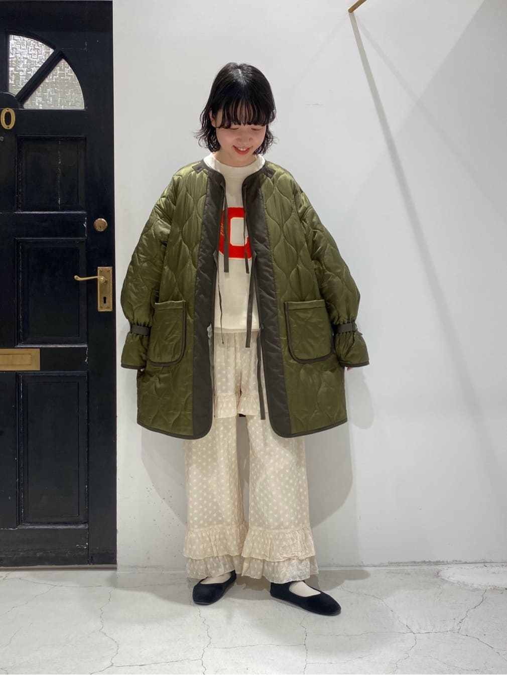 ベビーグッズも大集合 kishidamiki 2018aw キルティングコート ロング