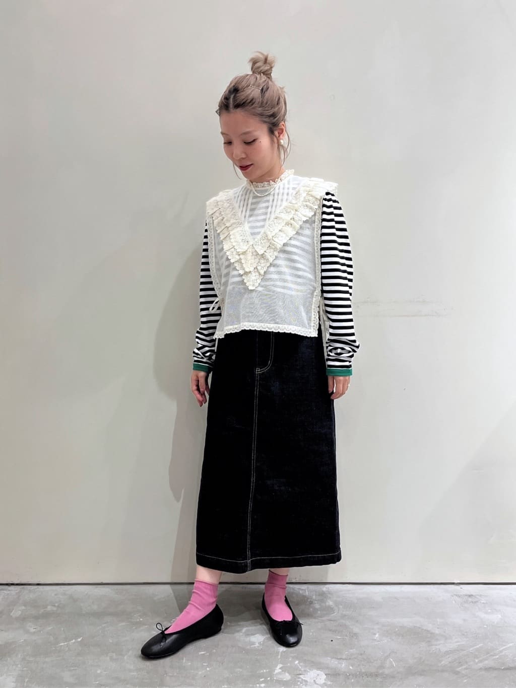 Dot and Stripes CHILD WOMAN CHILD WOMAN , PAR ICI 新宿ミロード 身長：149cm 2023.08.17