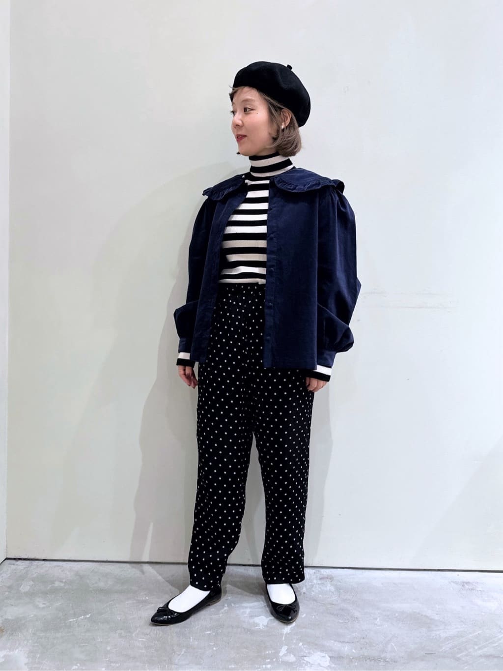 Dot and Stripes CHILD WOMAN CHILD WOMAN , PAR ICI 新宿ミロード 身長：149cm 2023.10.23