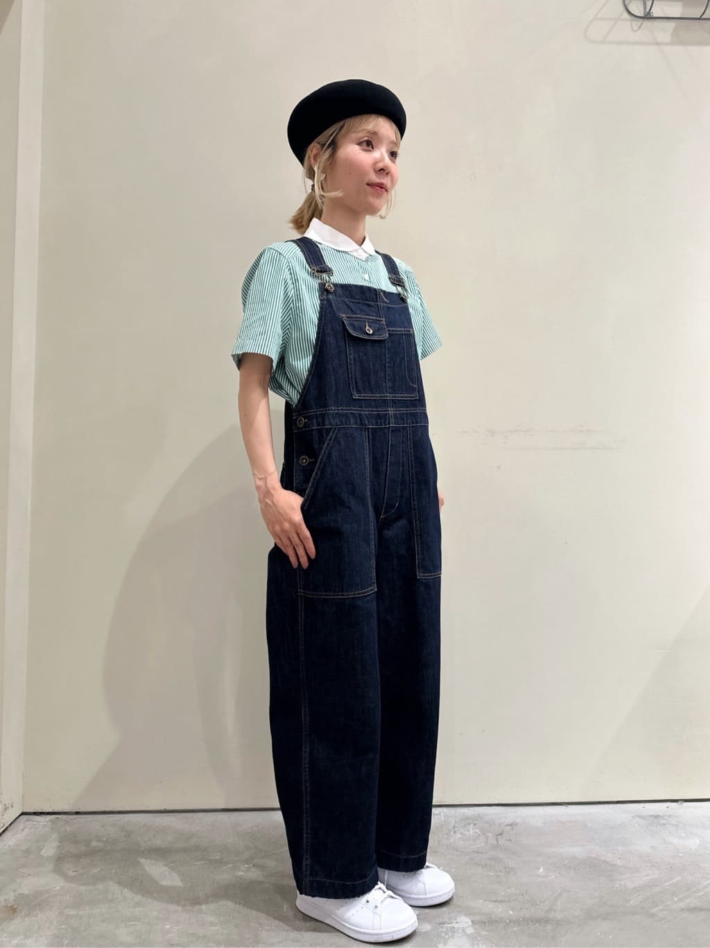 AMBIDEX Store △デニムサロペット(36 コン): Dot and Stripes CHILD WOMAN