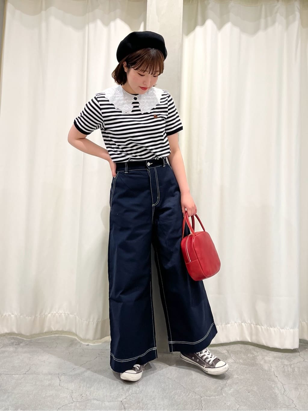 Dot and Stripes CHILD WOMAN CHILD WOMAN , PAR ICI 新宿ミロード 身長：160cm 2022.04.30