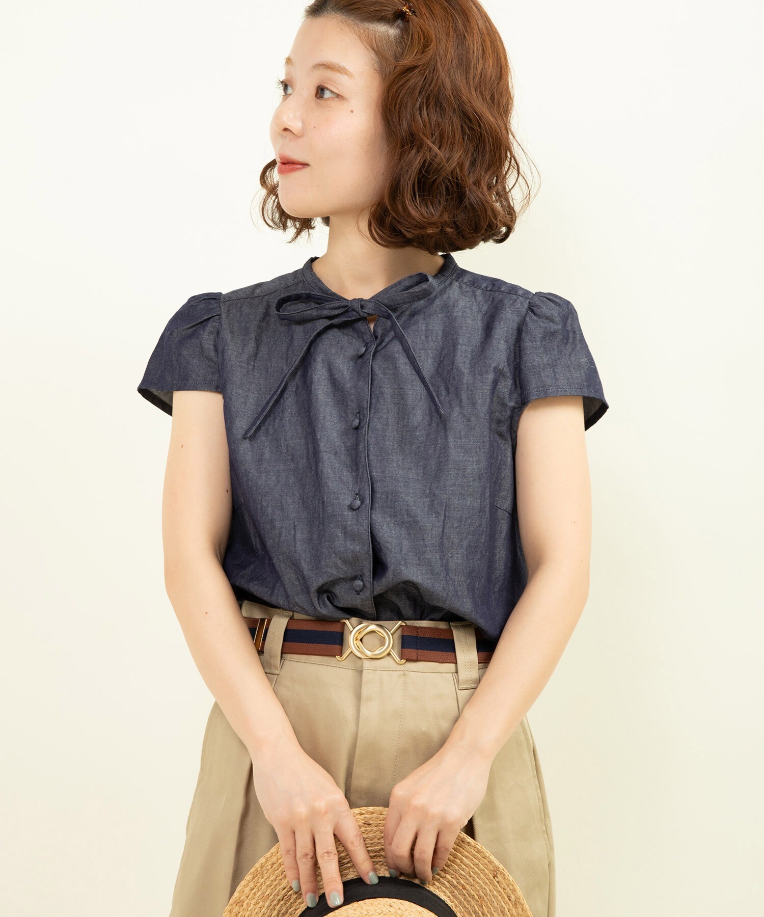 BLENHEIM◆長袖ブラウス/M/ポリエステル/WHT/U337-005 楽天市場】シャツブラウス レディース 春夏 7分袖 Vネック
