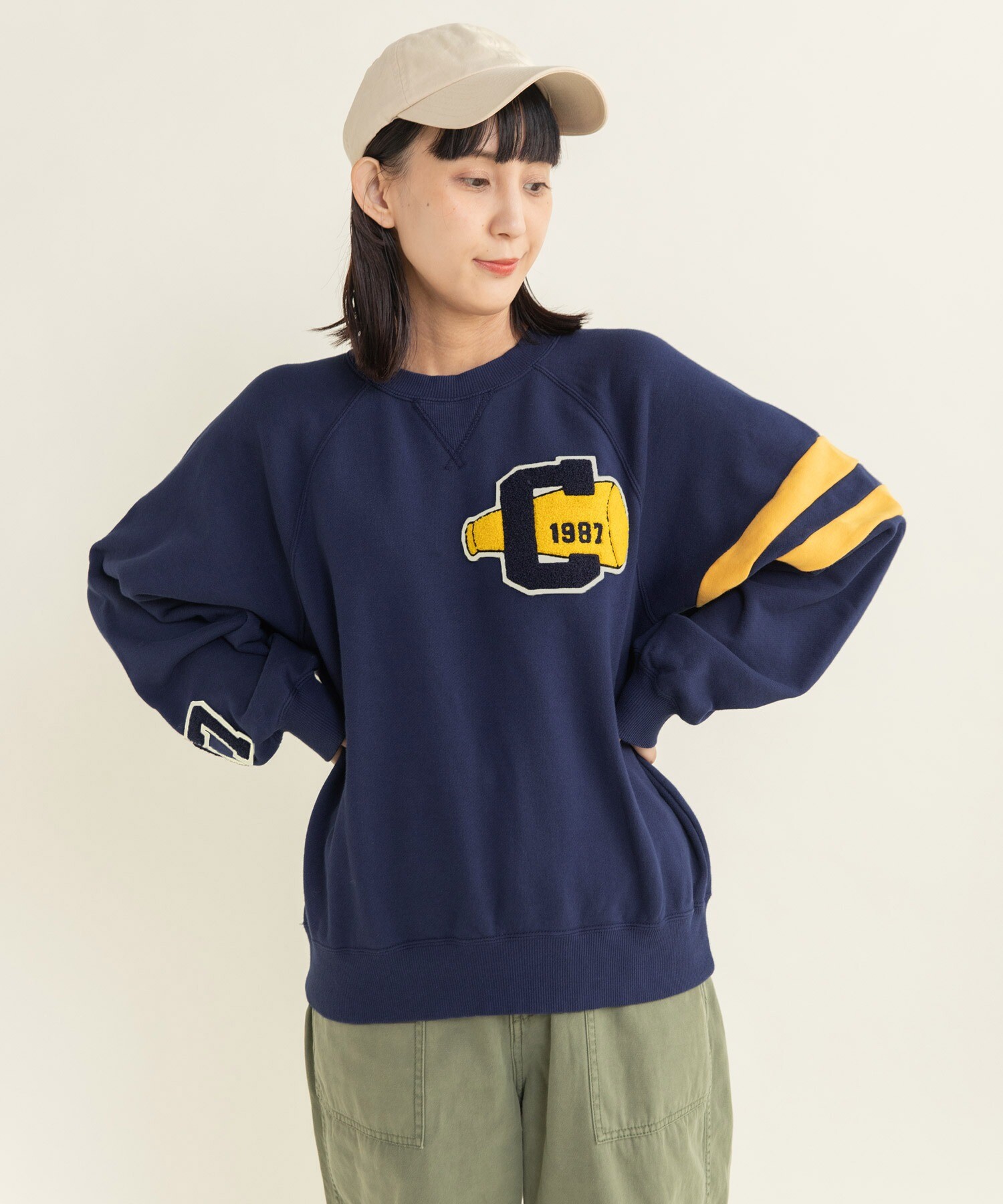 AMBIDEX Store 【予約販売】○30/10裏毛 相良ワッペンプルオーバー(F