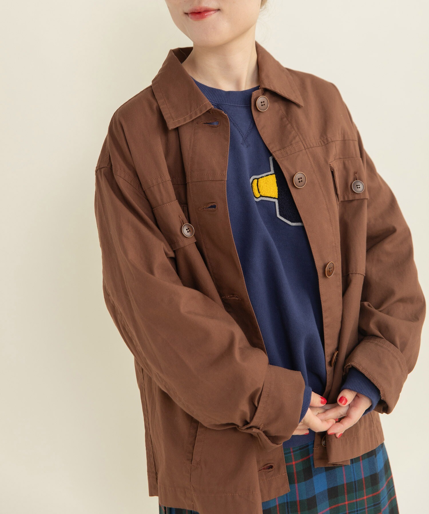 AMBIDEX Store ○オックス カバーオールジャケット(F チャ): CHILD WOMAN