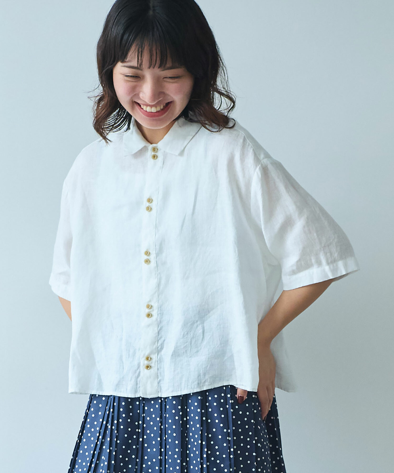 AMBIDEX Store 【予約販売】〇 60sフレンチリネン ボーイシャツ
