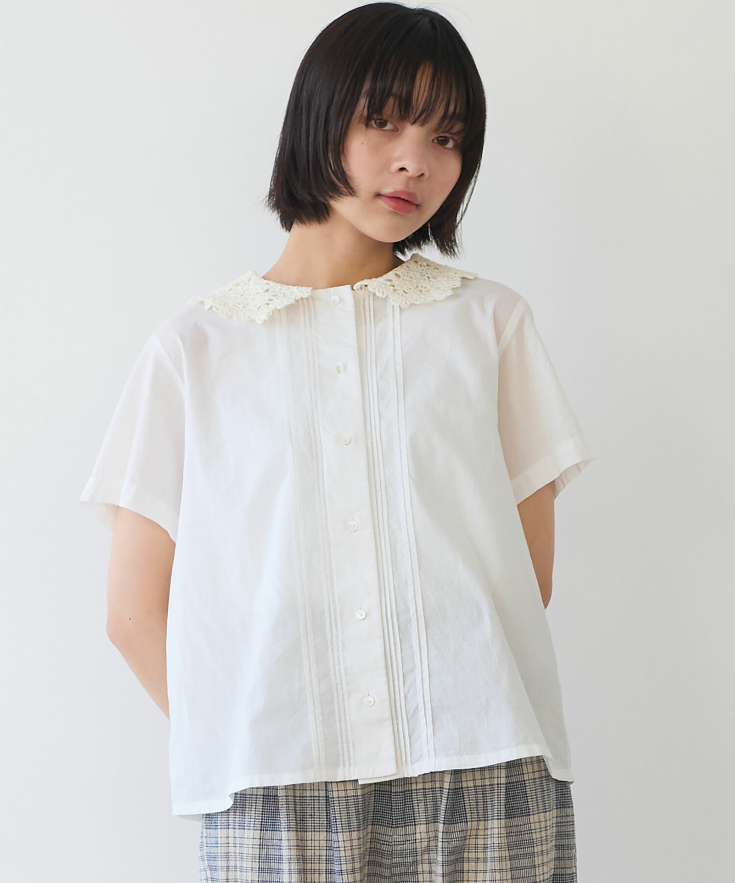 【70％OFF】 AMBIDEX アカ ブラウス(F おはな刺繍 【予約販売】〇 Store シャツ/ブラウス(半袖/袖なし)