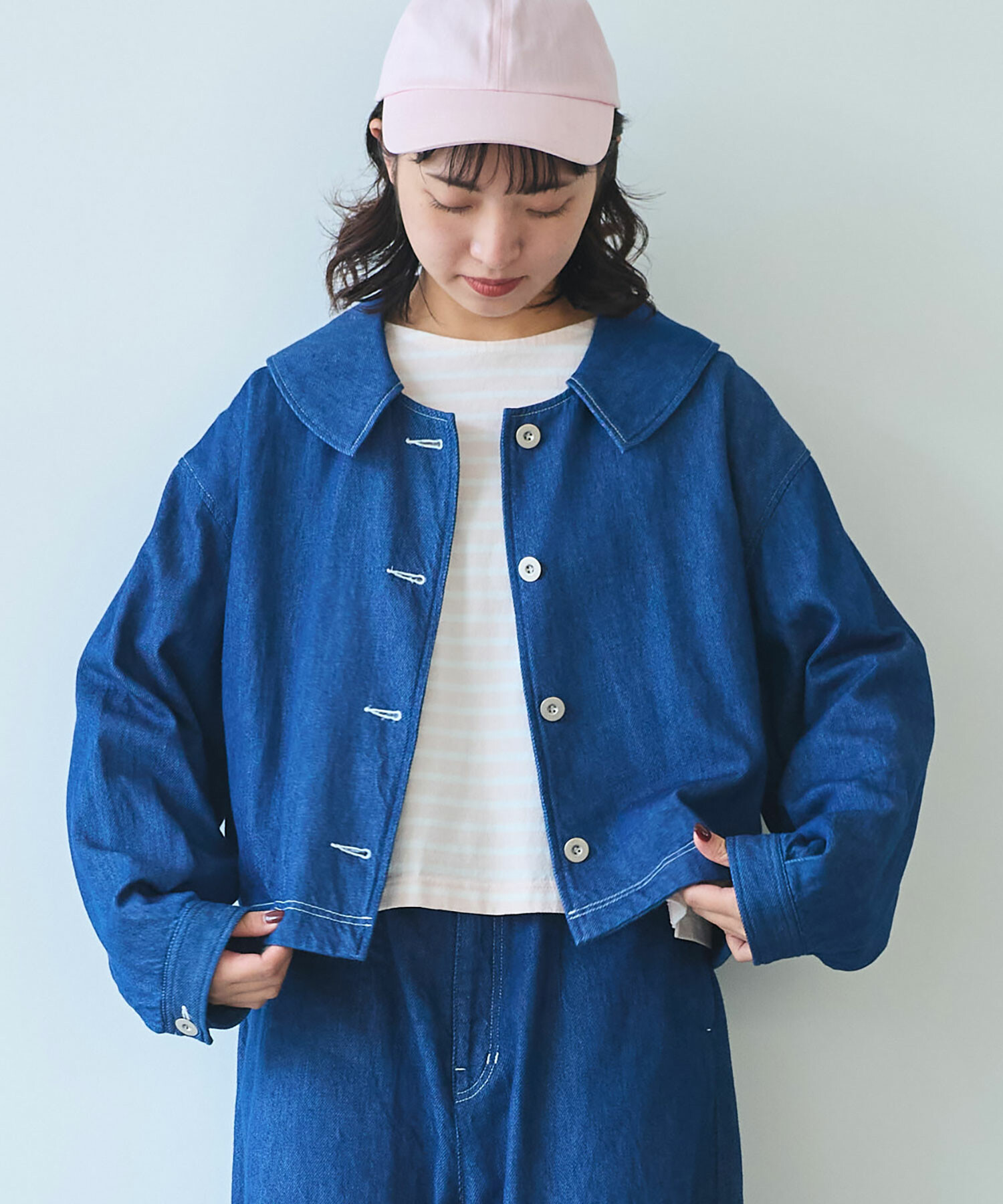 AMBIDEX Store △〇 7.7oz デニムブルゾン(F コン): bulle de savon