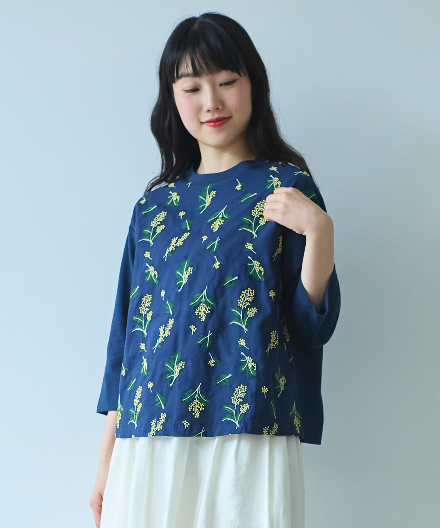 祝開店！大放出セール開催中 Store AMBIDEX 〇ミモザ刺繍 bulle コン): 7分袖プルオーバー(F その他