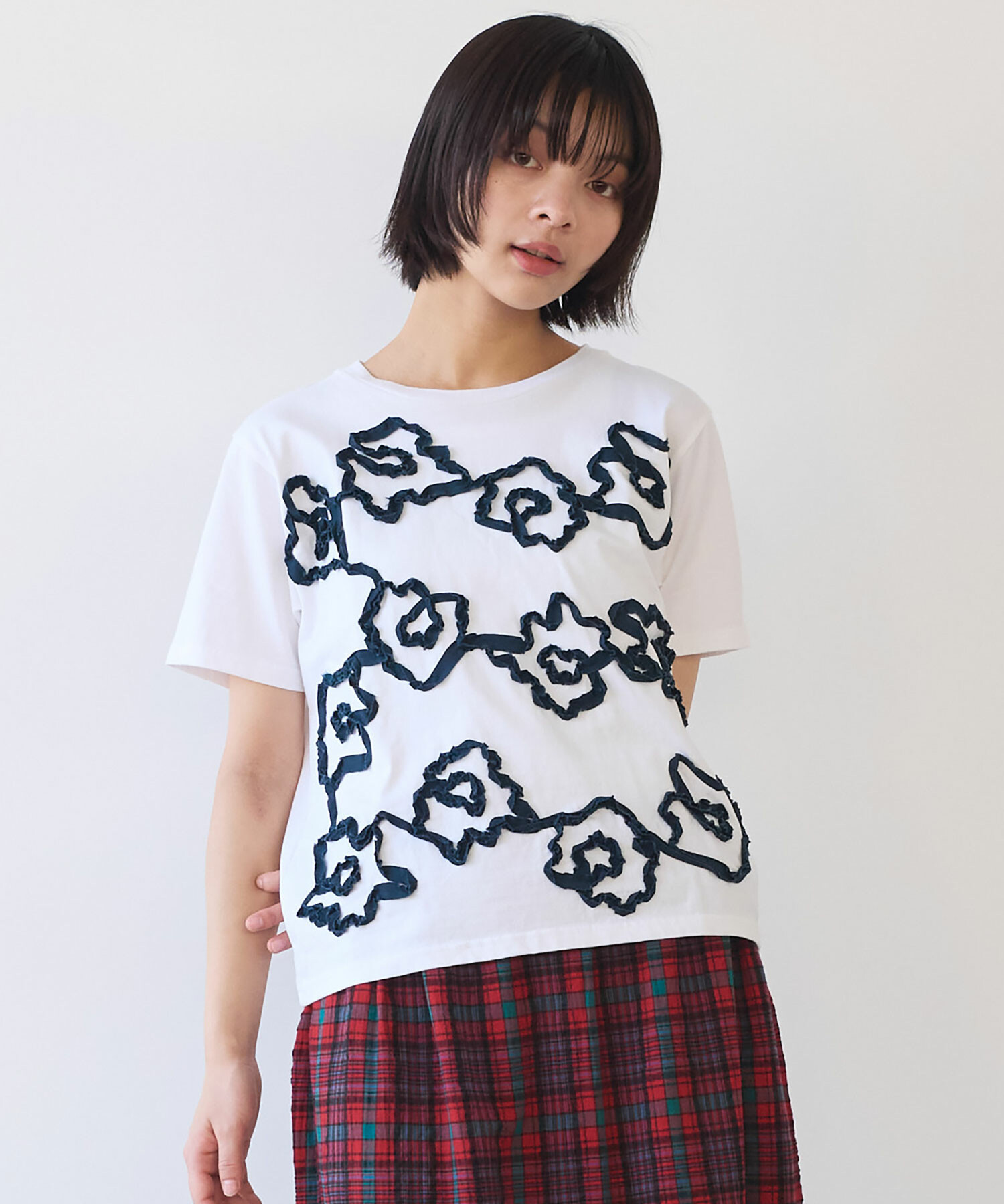 キャッツツモリチサト 猫デザイン 半袖Tシャツ ホワイト - メルカリ