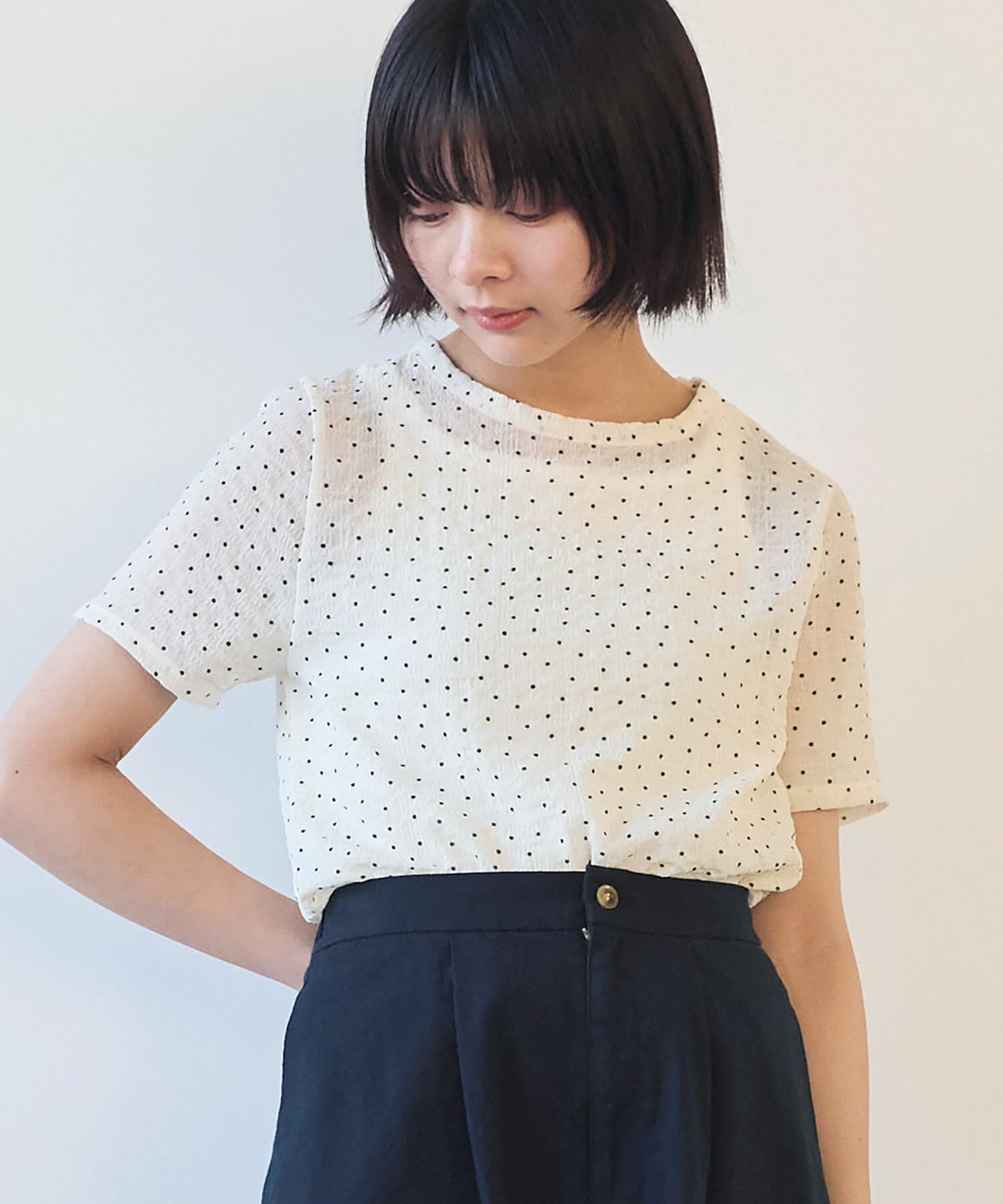 AMBIDEX Store 【予約販売】〇 syuwa syuwa ドット 半袖プル