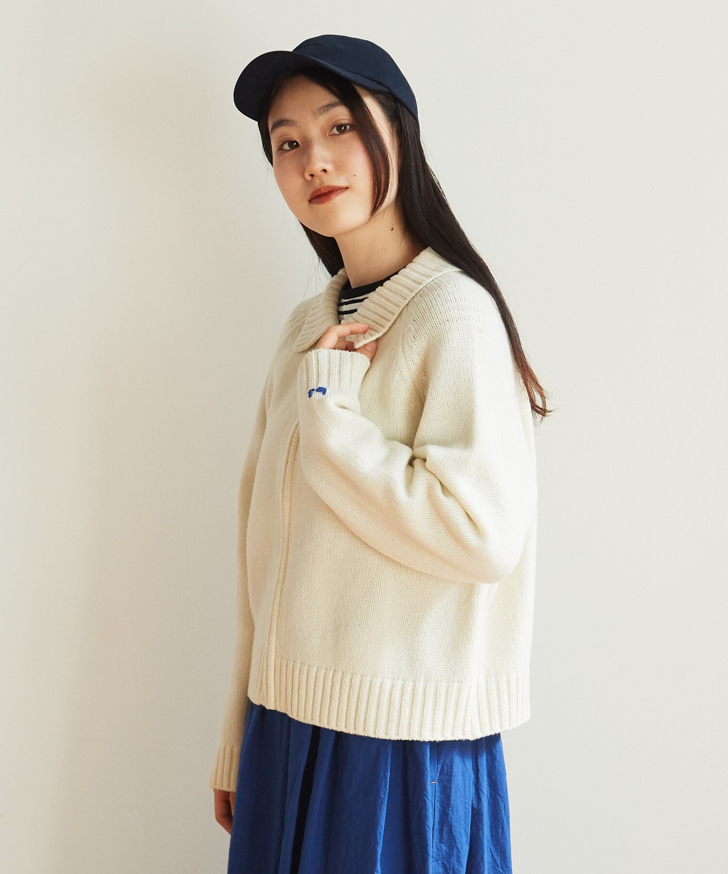 AMBIDEX Store ○NEW ENGLAND Knit ブルゾン(F コン): bulle de savon