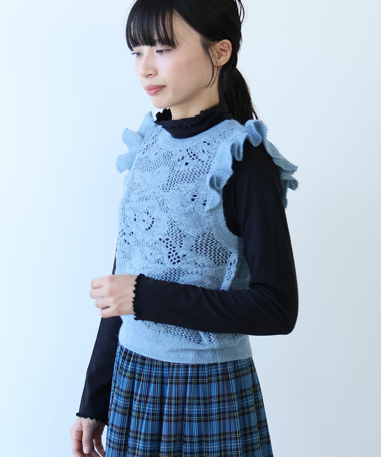 Hana＊ 様　　ベスト AMBIDEX Store ○ hana hana モヘア ベスト(F アカ): bulle de savon
