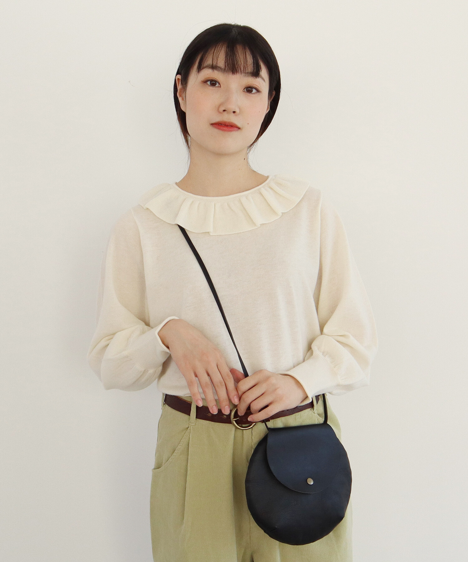 AMBIDEX Store ○comfort merino frill プルオーバー(F シロ): bulle