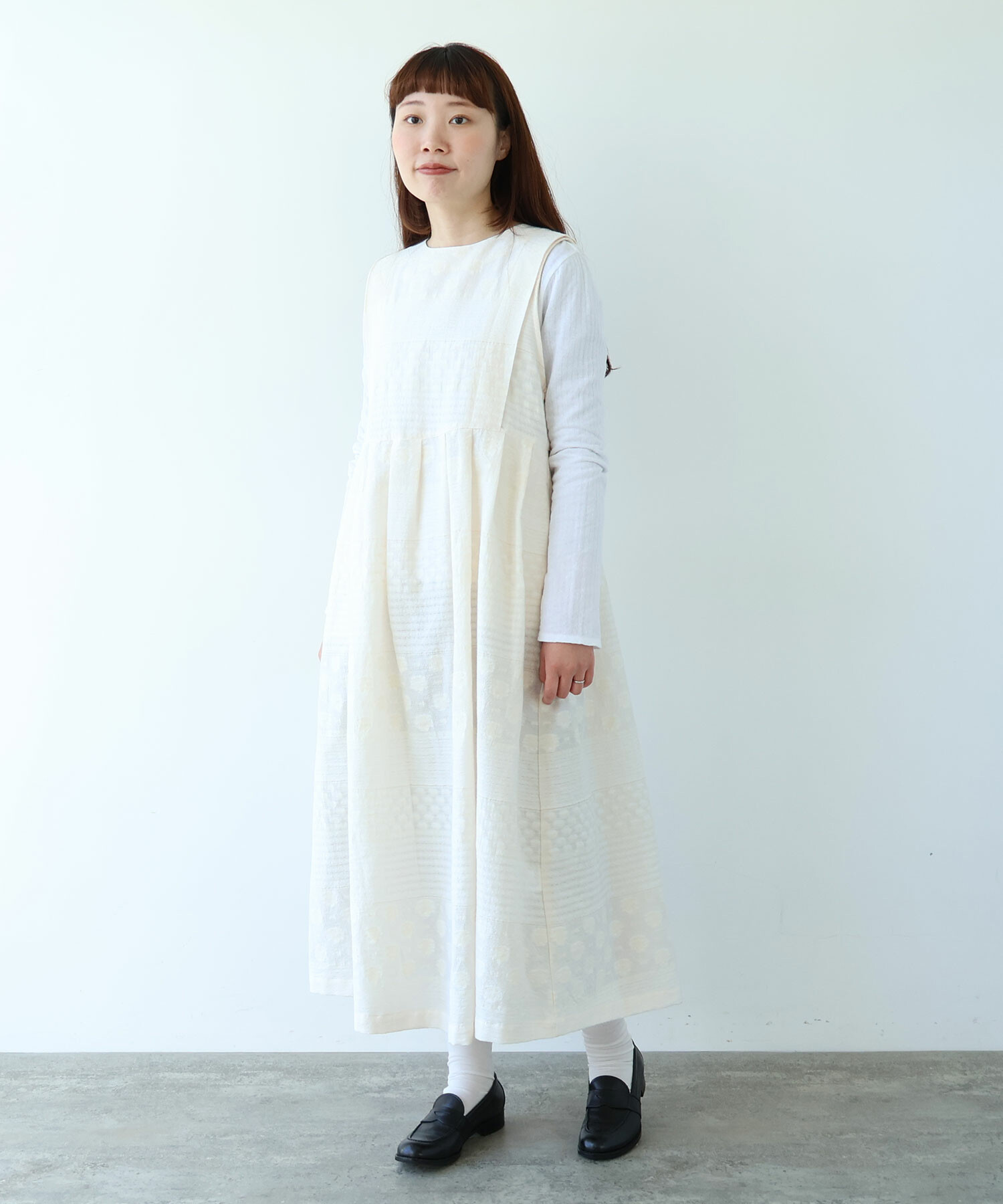 AMBIDEX Store 〇 noble flower ジャカード ジャンパースカート(F