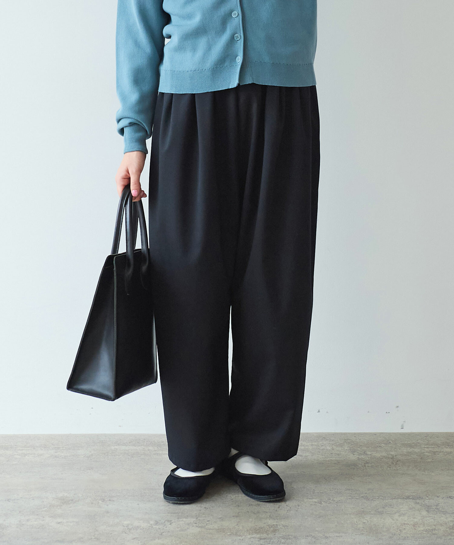 AMBIDEX Store 【予約販売】〇 2 / 80 TWツイル タックパンツ(F クロ