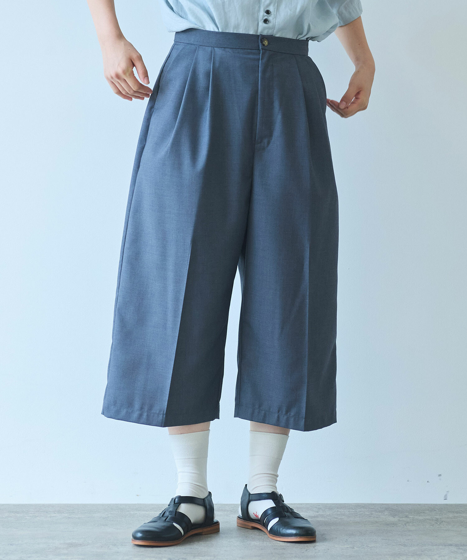 AMBIDEX Store △〇 T/R みじかめスラックス(F クロ): bulle de