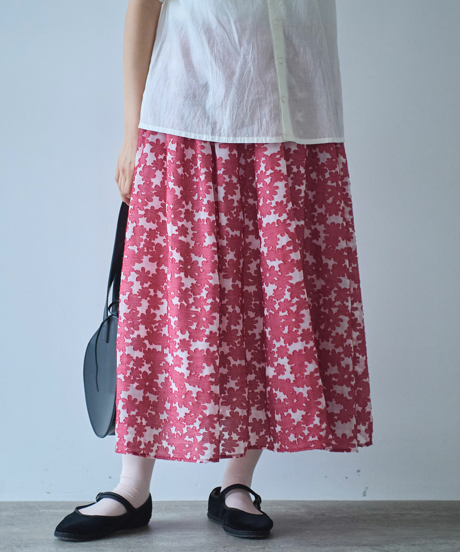 AMBIDEX Store 〇gingham×hana opal スカート(F アカ): bulle de