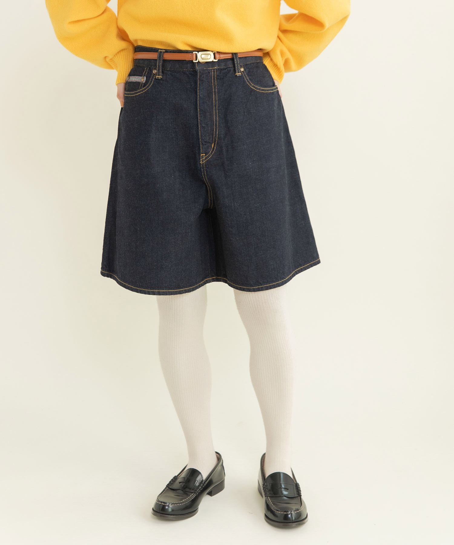 AMBIDEX Store △〇11.36OZムラ糸デニムショートパンツ(36 コン