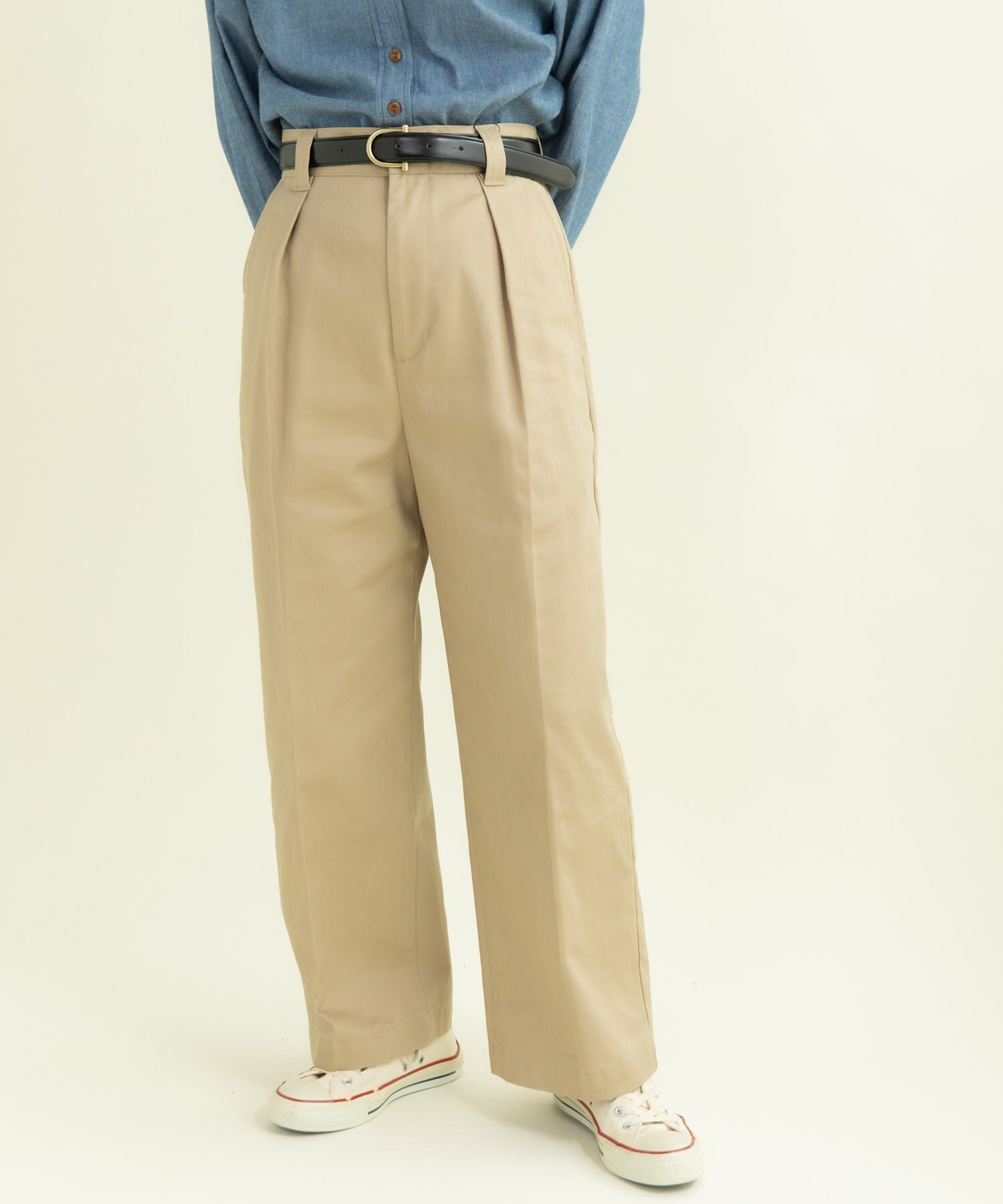 ヴィンテージチノクロス センタープレスパンツ