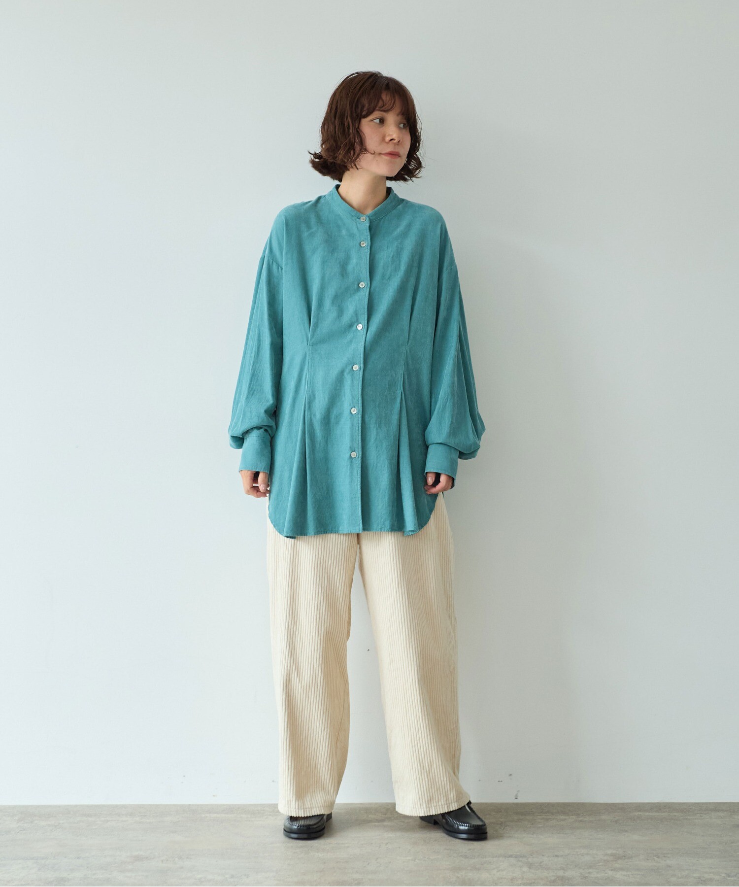 AMBIDEX Store ○シャンブレーコールタックシャツ(F サックス): yuni