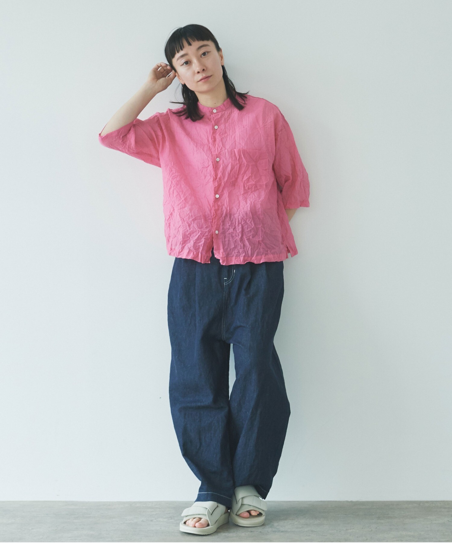 IENA（イエナ）の「《追加》シリコンワッシャーコットンシャツ