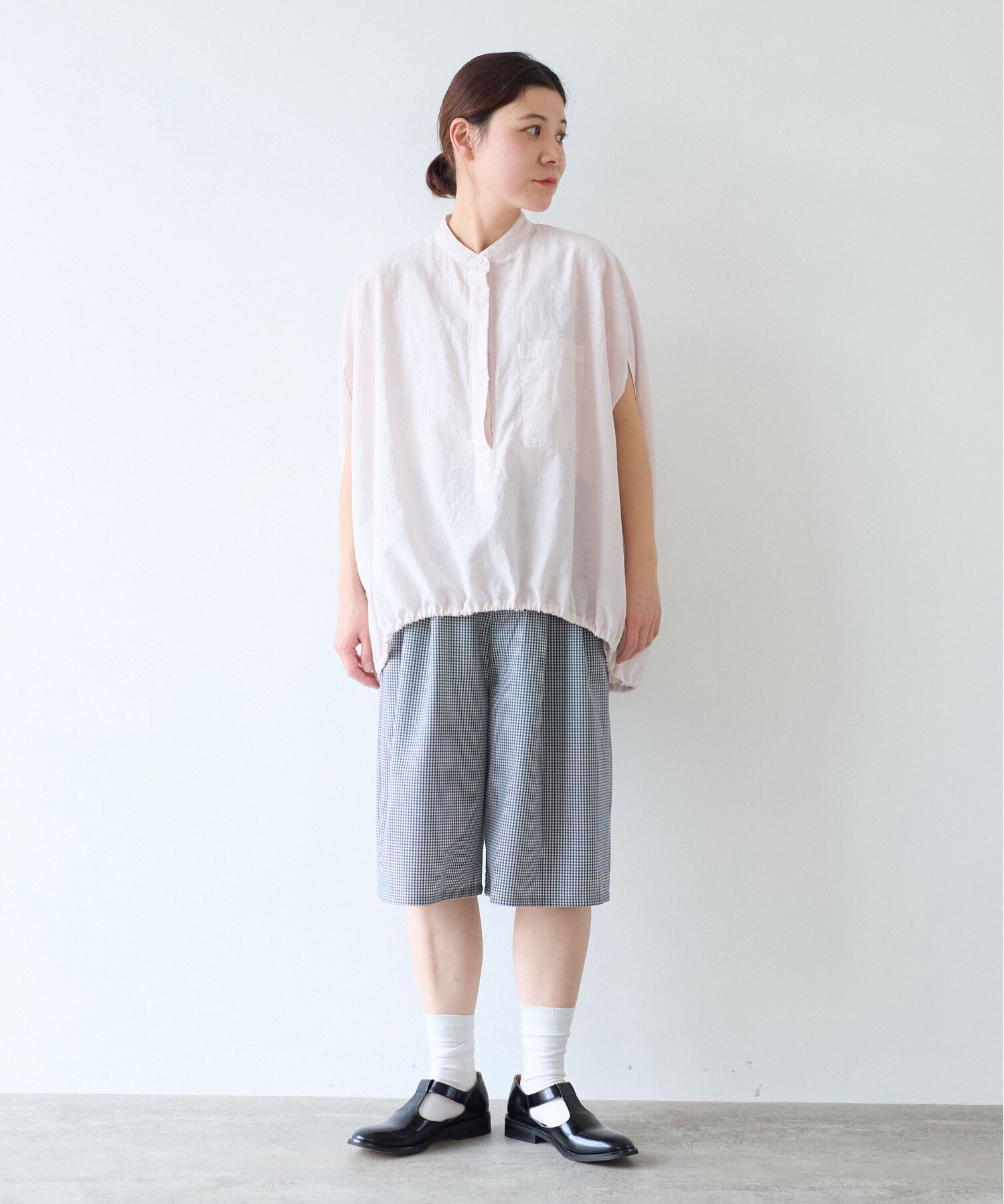 AMBIDEX Store △○プロダクトダイ コクーンブラウス(F クロ): yuni