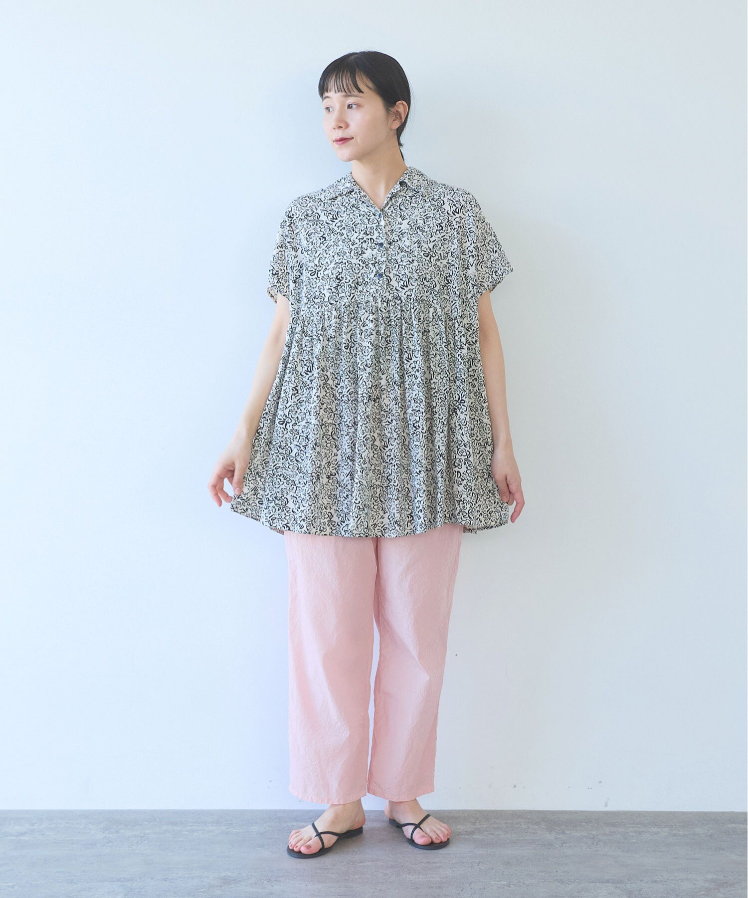 AMBIDEX Store rayon cupla cotton flower print open peprum