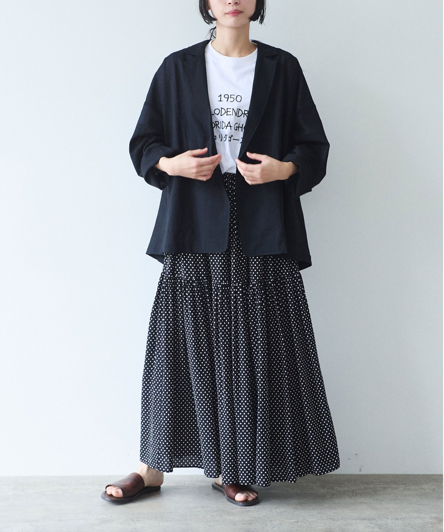 AMBIDEX Store sheer summer Wool-Polyester Voil tailored ジャケット