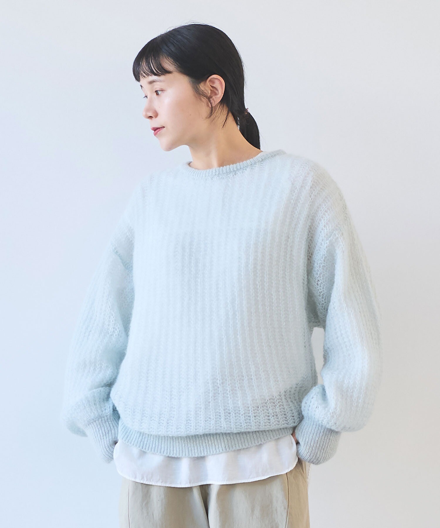 yuky様 AOURE SILK NEVE ニットセット AMBIDEX Store 【予約販売】○ウール/mohair/ナイロン loose