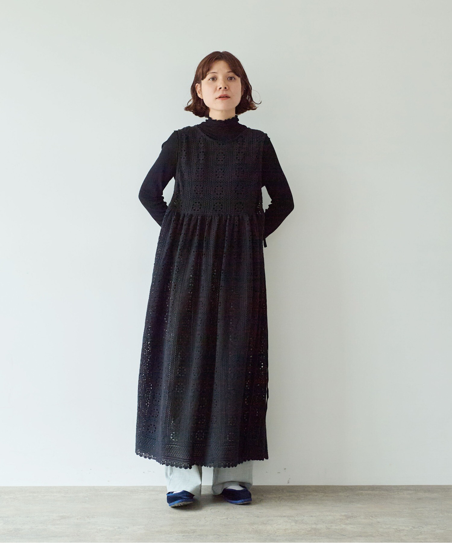 アンティーク ヴィンテージ 白黒 モノトーン ワンピース アンティーク ヴィンテージ 白黒 モノトーン ワンピース Miss Point