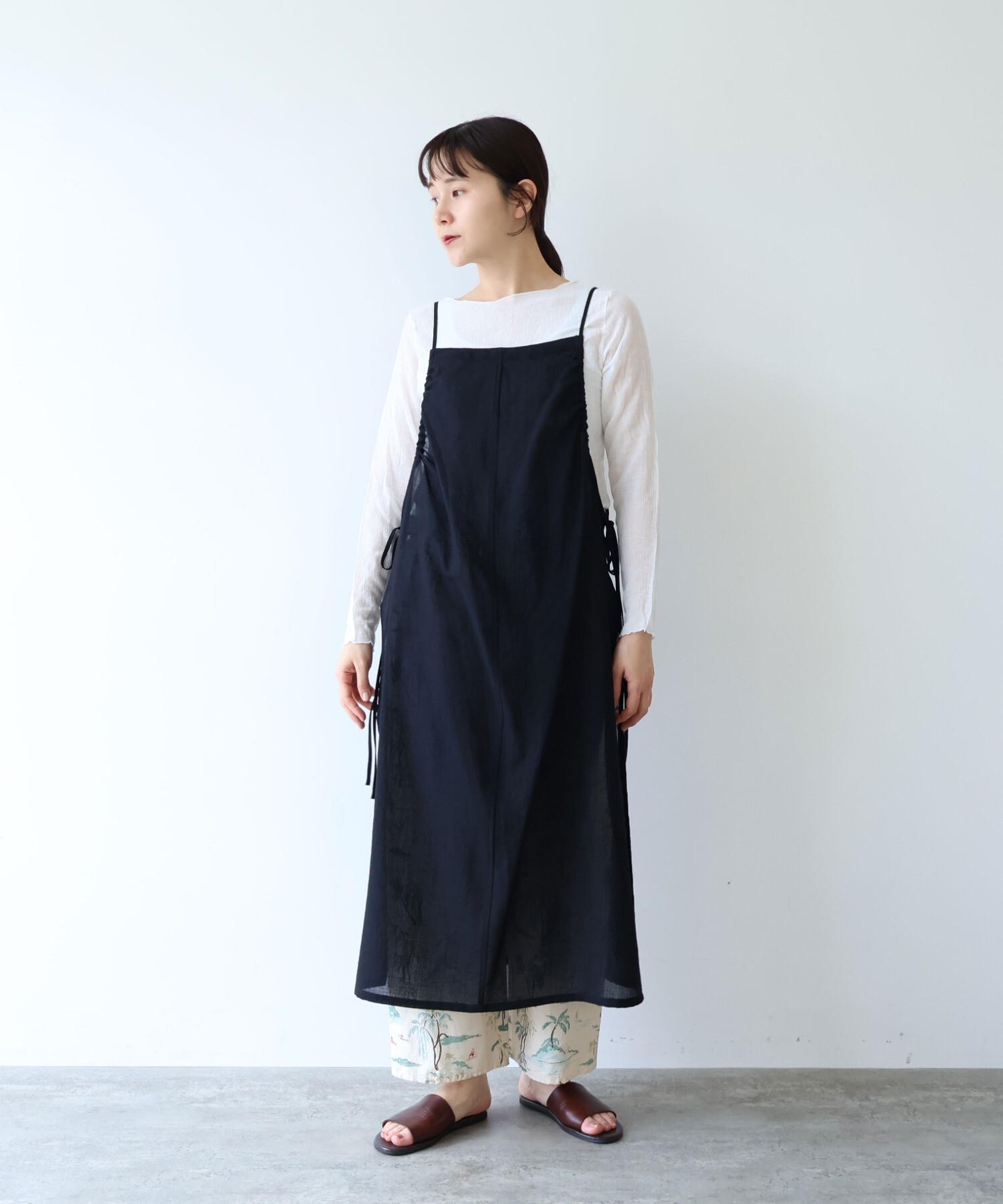 AMBIDEX Store sheer summer Wool-Polyester Voil strings キャミ