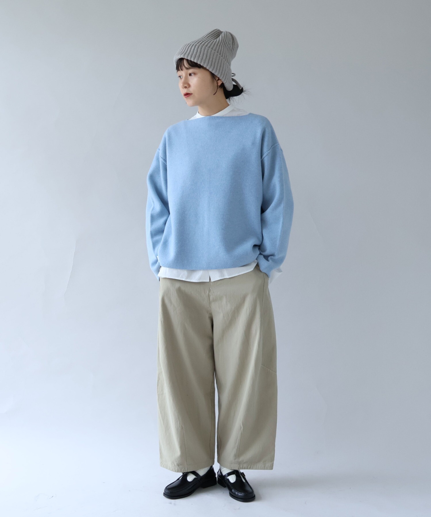 AMBIDEX Store ○強撚コットン近江晒 コクーンパンツ(F カーキ): yuni