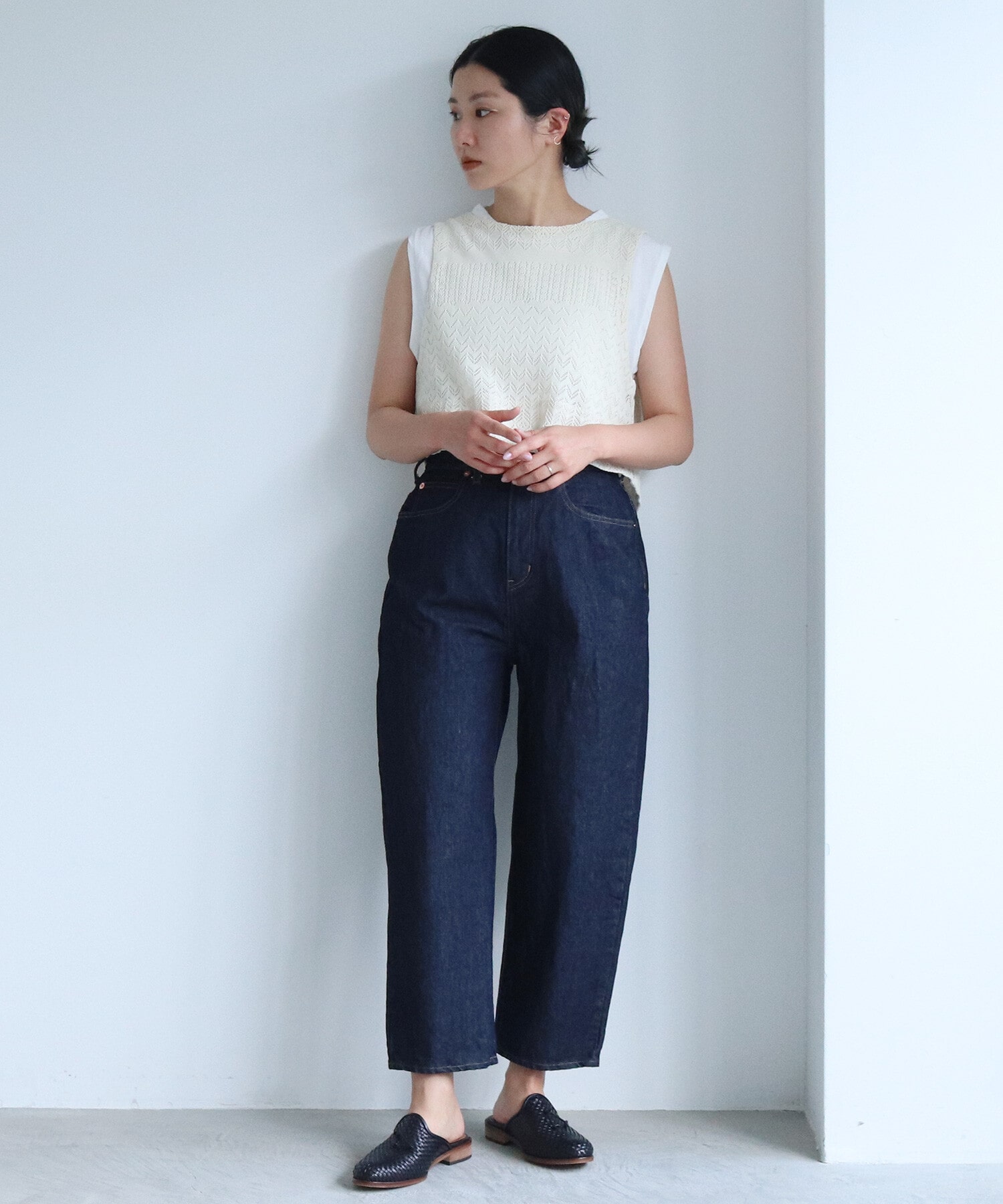 AMBIDEX Store △12ozDenim 5pkt wide tepered パンツ(S コン): yuni