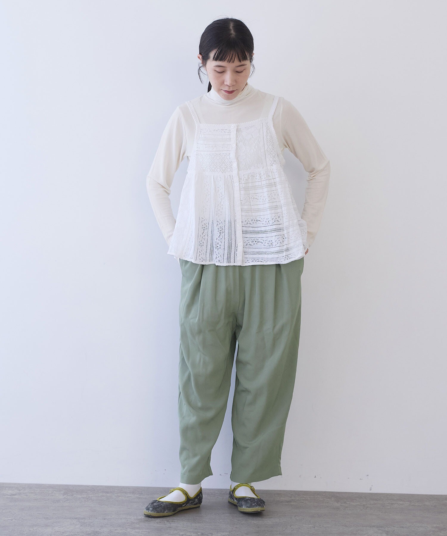 AMBIDEX Store ○レーヨンウール gum tack パンツ(F コン): yuni