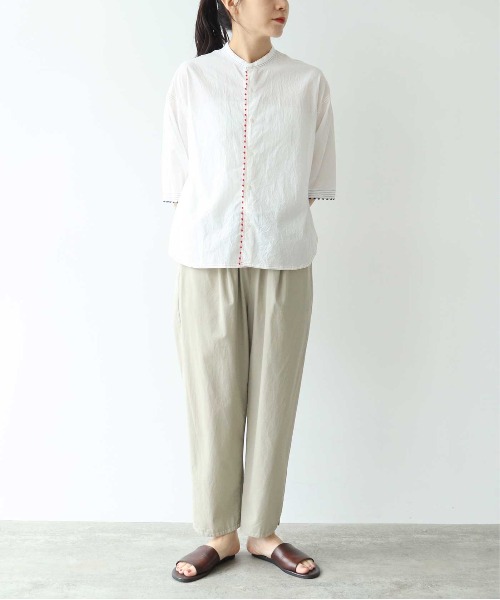 AMBIDEX Store 80/2強撚Cギャバ ベントヘムパンツ(S クロ): yuni AMBIDEX Store 80/2強撚Cギャバ ベントヘムパンツ(S クロ): yuni