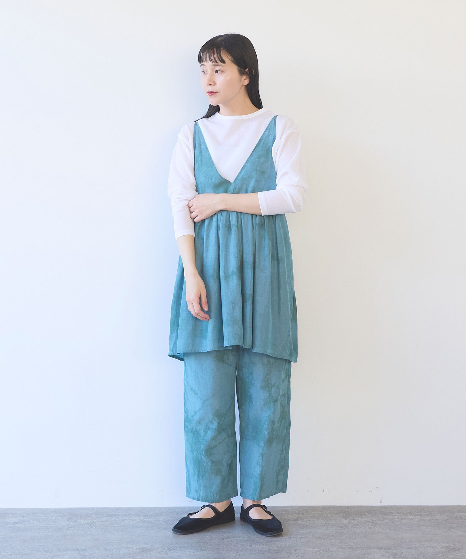 AMBIDEX Store cotton cupla difused dye pettit パンツ(F ブルー