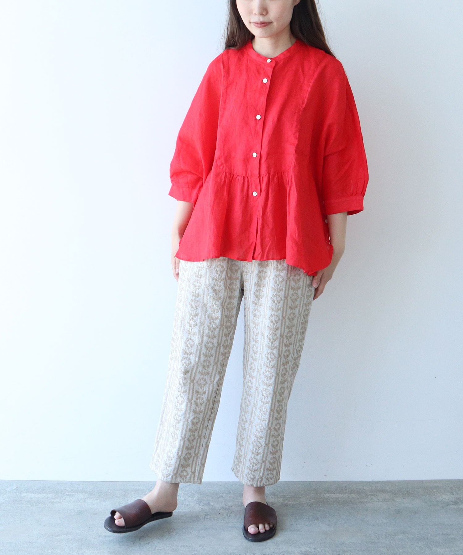 予約購入品♡大人可愛い【UNMINOU】洗える ツイード パンツ 送料無料/再入荷】 夏のゆるカワぽわんパンツ 洗える クロップド