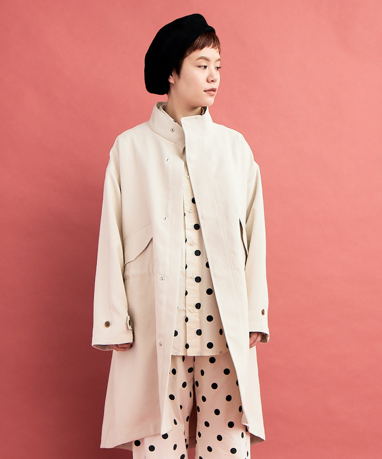 AMBIDEX Store ○DICROS AIRO FEILD ジャケットコート(F IVORY): FLAT