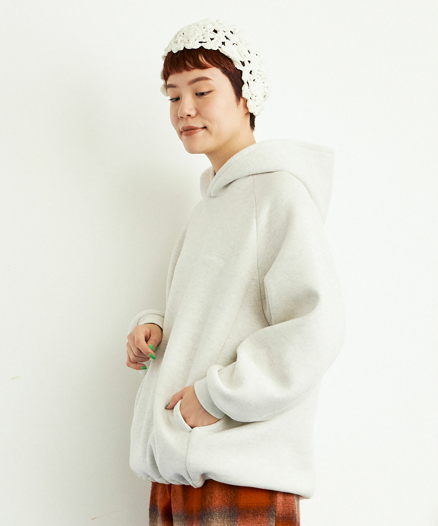 AMBIDEX Store ○ダンボールニット パーカー(F LIGHT GREY): buoybuoy